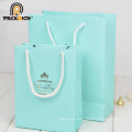 custom logo print luxury shopping gift paper bag with handle wholesale